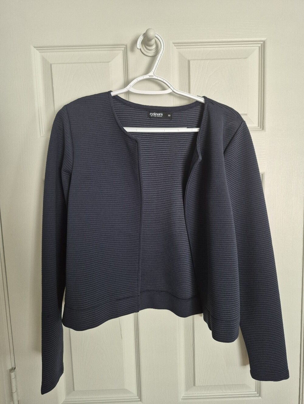 Vintage Women's Blue Blazer Sweater Size XS